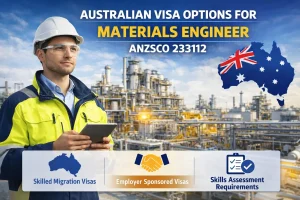 Materials Engineer ANZSCO 233112 Australia visa options and migration guide