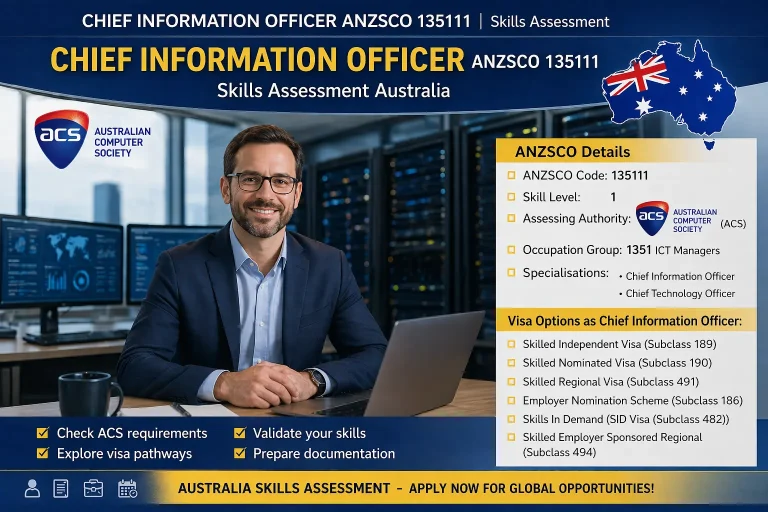 Chief Information Officer ANZSCO 135111