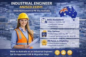Industrial Engineer ANZSCO 233511 skills assessment and PR visa options for Australia