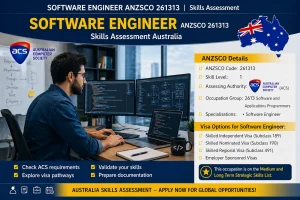 Software Engineer ANZSCO 261313 working on coding and system development tasks.