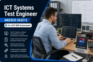 ICT systems test engineer analyzing software performance
