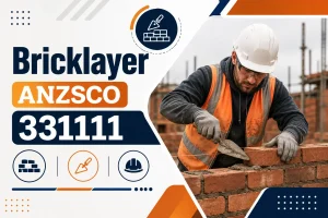 Bricklayer ANZSCO 331111 constructing walls and structures using bricks and blocks.