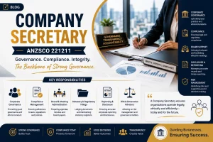 Company Secretary ANZSCO 221211 managing corporate governance and compliance activities.